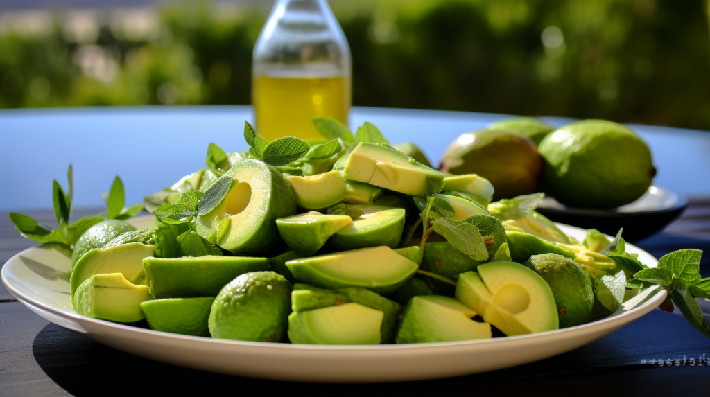 Салат с фейхоа и авокадо: список ингредиентов и пошаговая инструкция фото 3